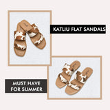 Katliu Women's Flat Sandals XZH0163